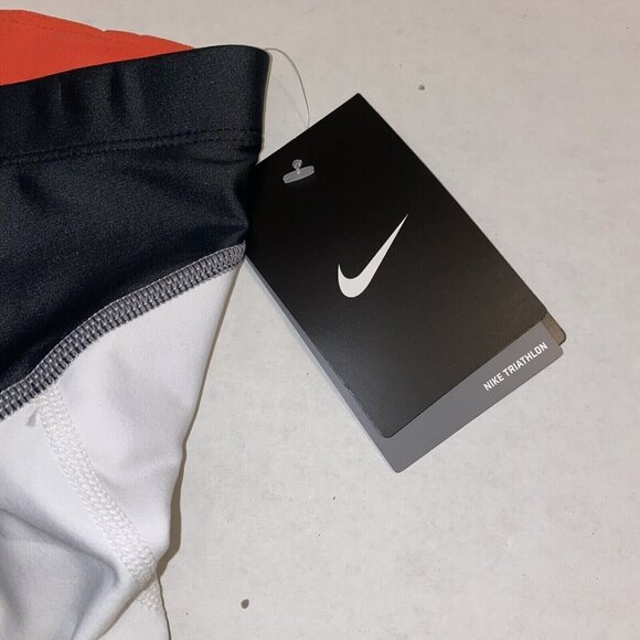 Nike Womens Small Triathlon Half Tight Black White Athletic Running Shorts NWT - Picture 3 of 8